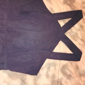 Size M Dress NAVY BLUE CROSS FRONT